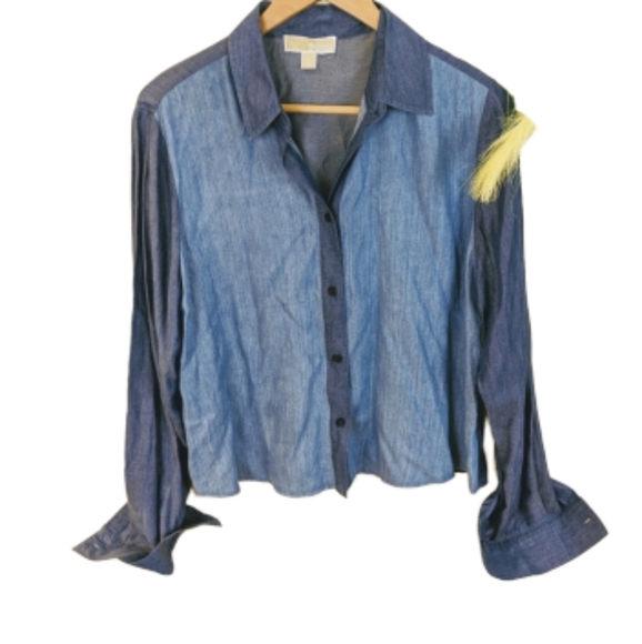 Michael Kors Tops - Michael Kors boxy chambray top